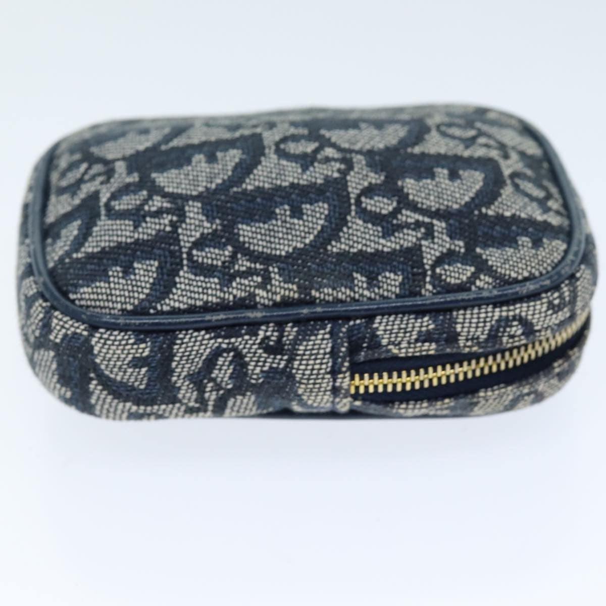 Christian Dior Trotter Pouch Canvas Navy Canvas Clutche & Pouche Bag  