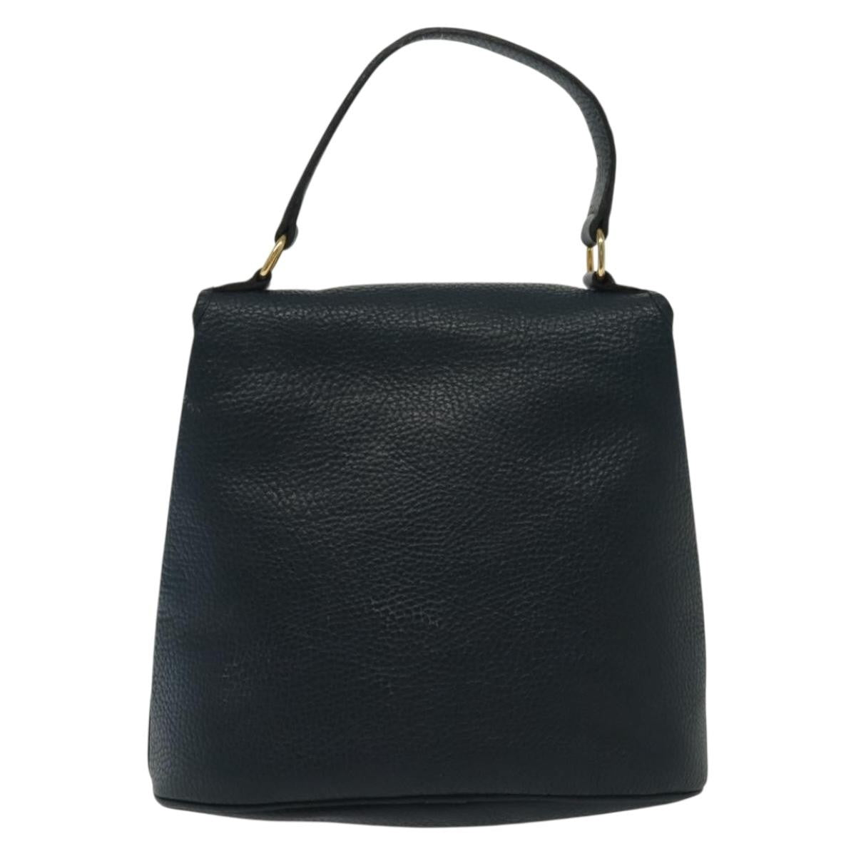 Christian Dior Handbag Leather Navy Leather Handbag  