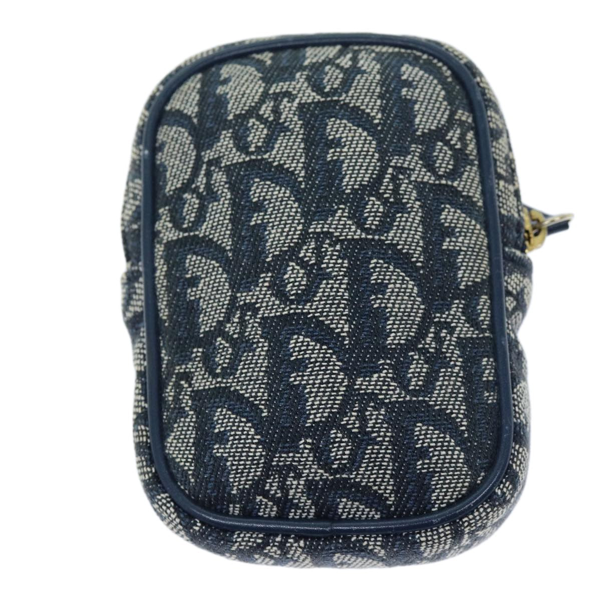 Christian Dior Trotter Pouch Canvas Navy Canvas Clutche & Pouche Bag  