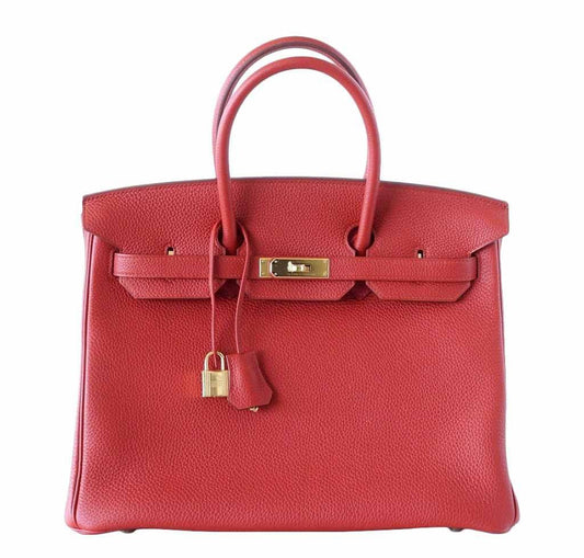 HermesBirkin 25 Vermillion Bag GHW