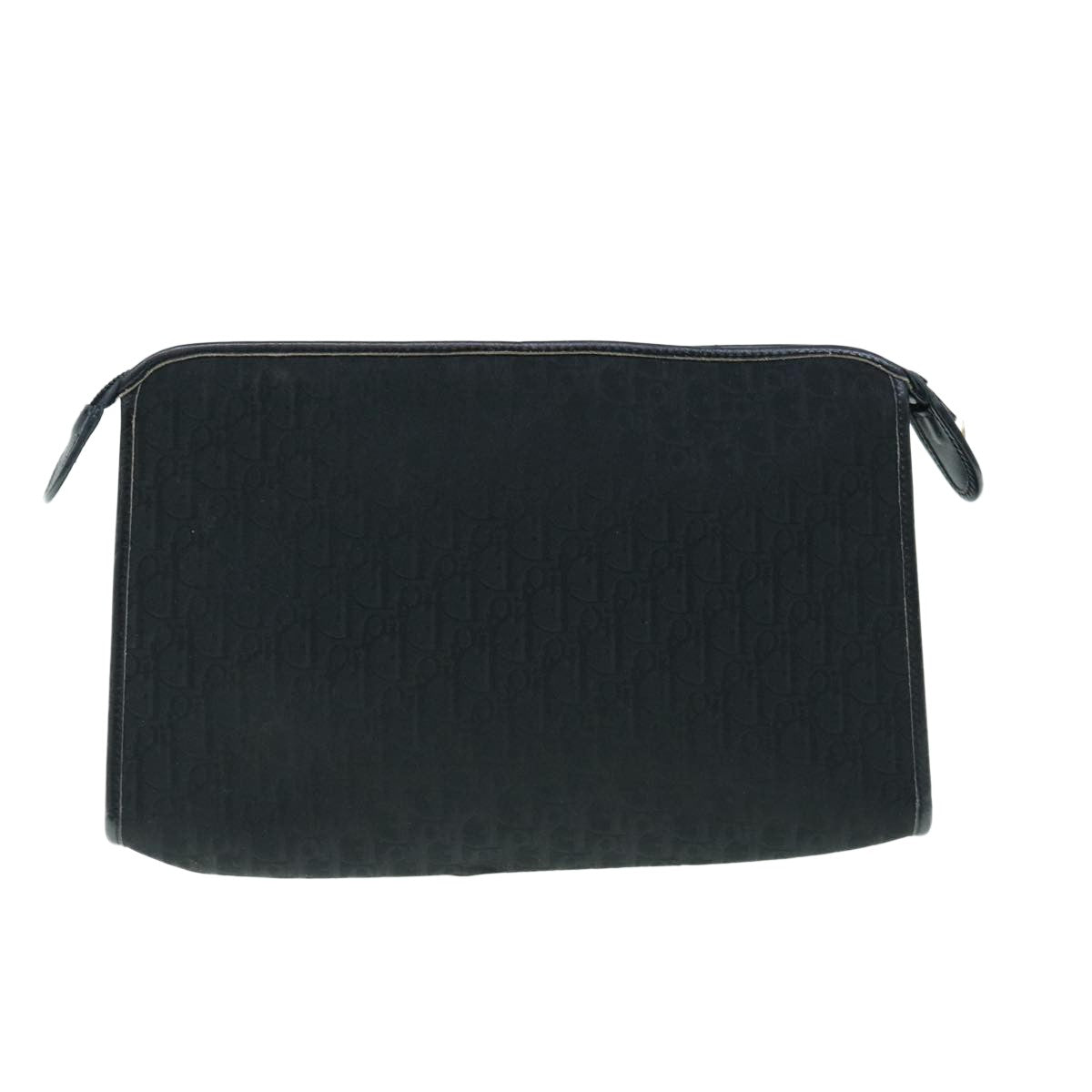 Christian Dior Trotter Pouch Diorissimo Canvas Black Canvas Clutche & Pouche Bag  