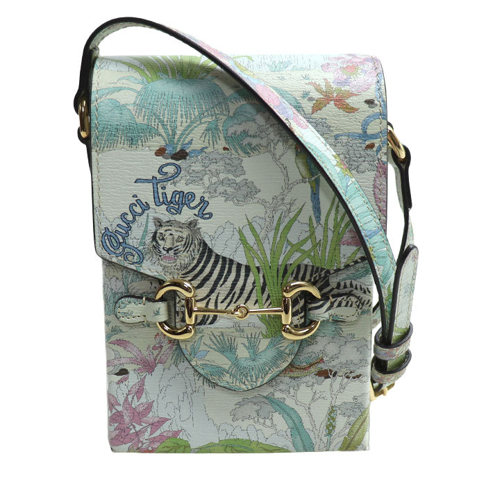 Gucci Tiger Horsebit 1955 Leather Shoulder Bag