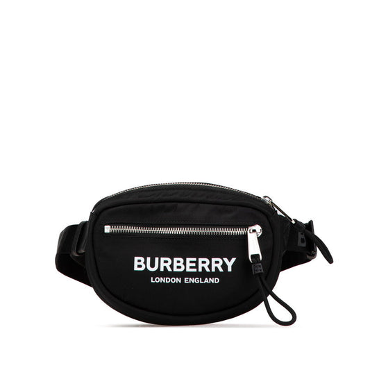 Burberry Logo Print Nylon Waist Bag