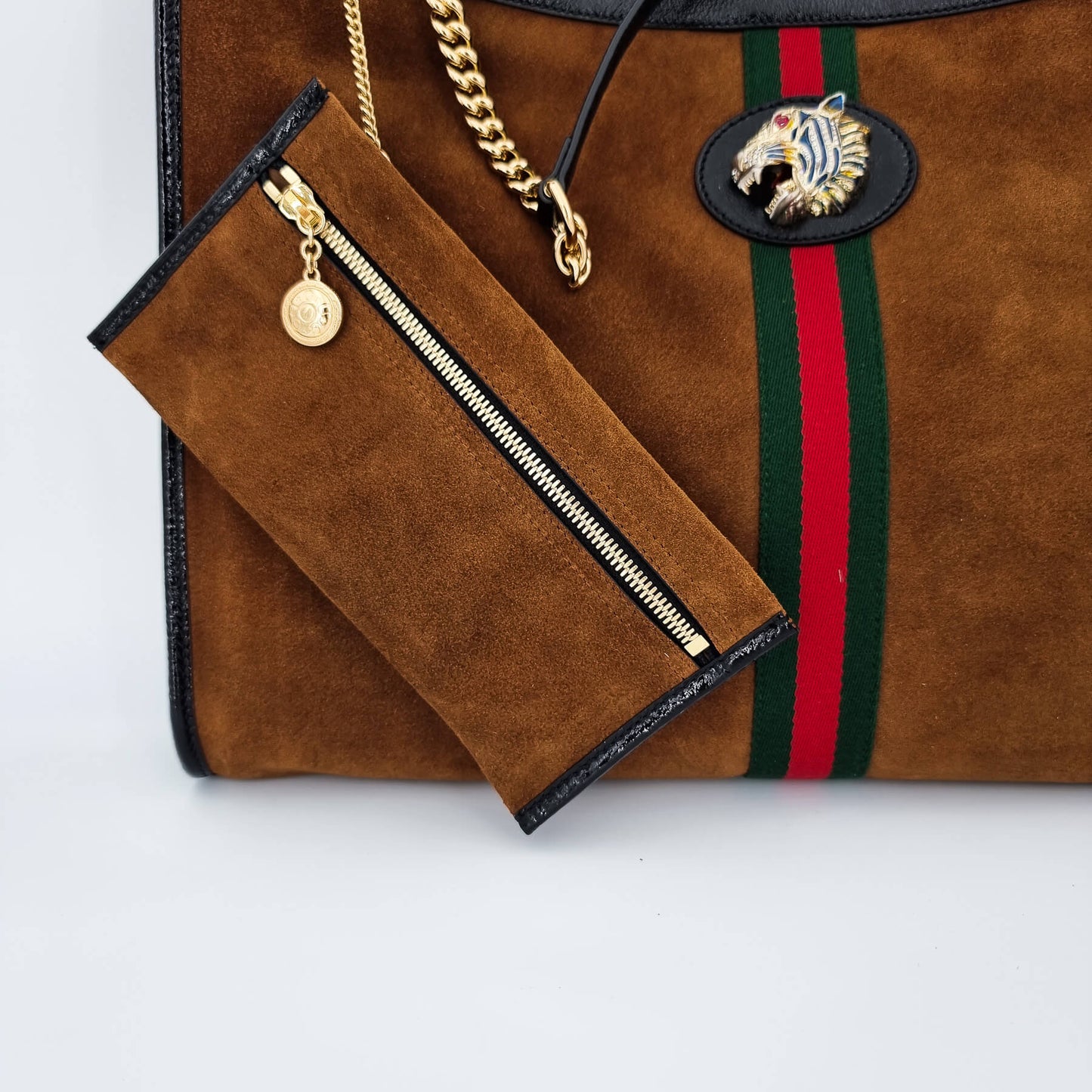 Gucci Brown Suede Tote