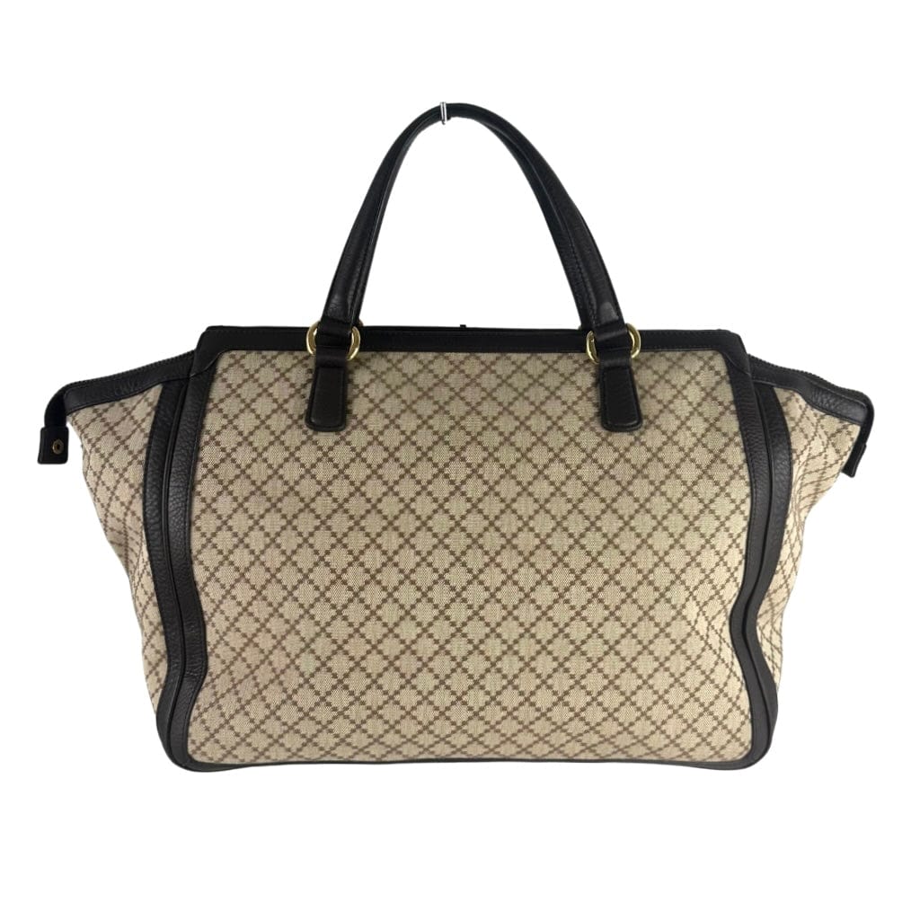 Gucci Leather Canvas Tote
