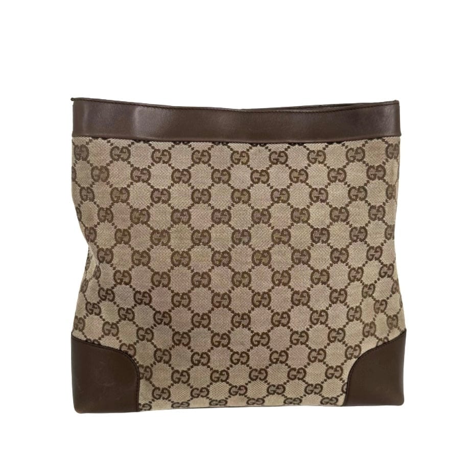 Gucci Leather Canvas Shoulder Bag