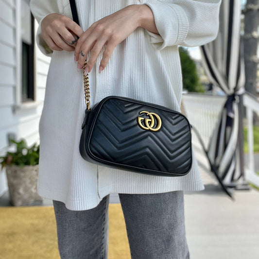 Gucci Chain Leather Crossbody