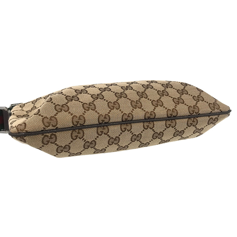 Gucci Leather Canvas Shoulder Bag