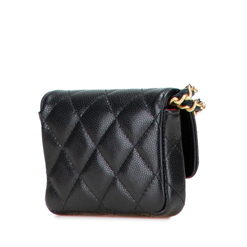 Chanel Coco Mark Mini Matelasse Caviar Skin Waist Bag