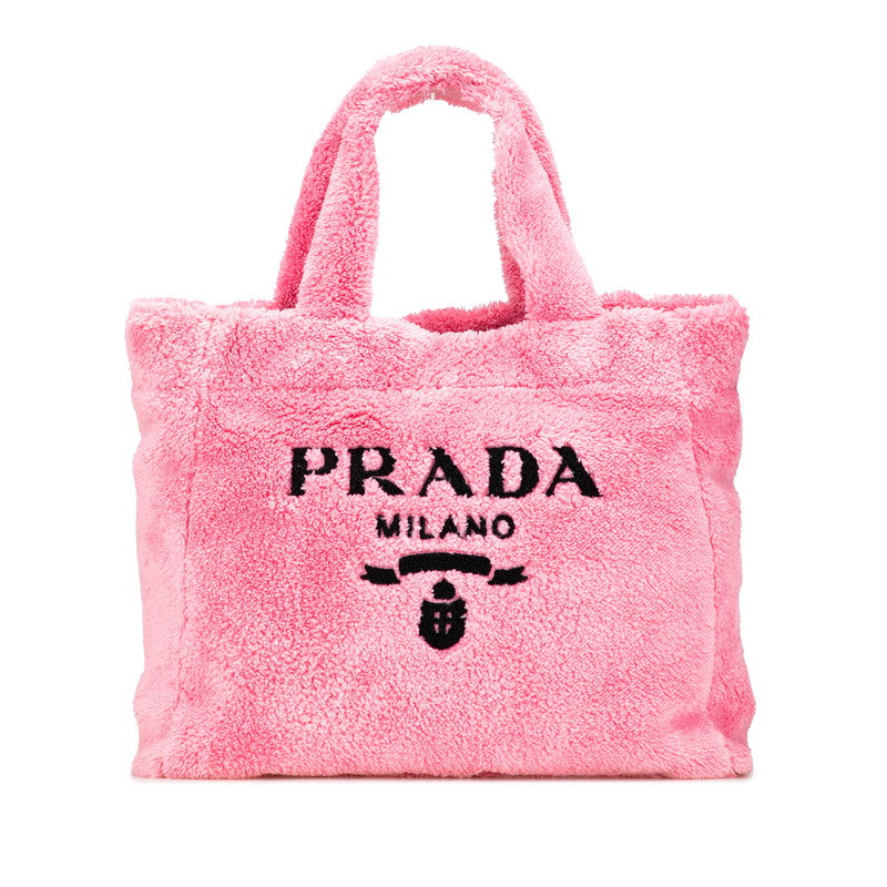 Prada Terry Logo Pile Tote Bag