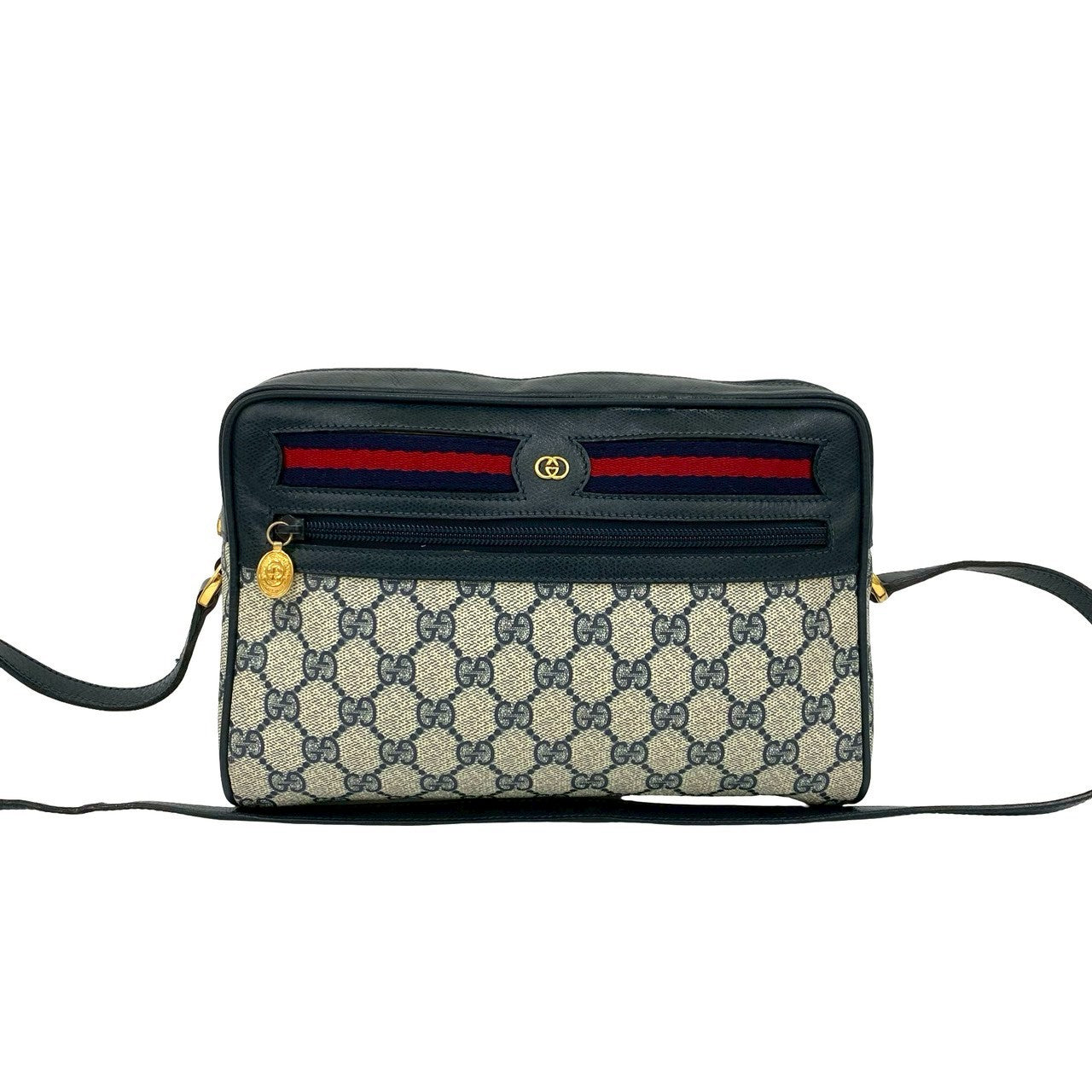 Gucci GG Logo PVC Leather Shoulder Bag