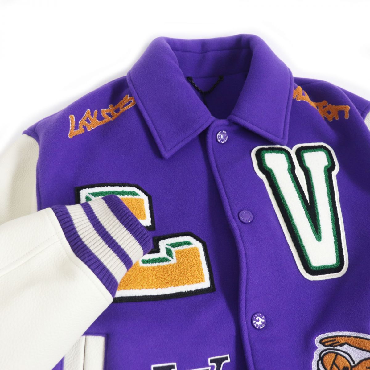 LOUIS VUITTON Stajan Outer: 100% wool, Lining: 66% cupra, Lining: 34% cotton, Part: cowhide, Part: 50% polyester purple mens 48