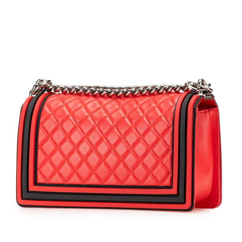 Chanel Boy Chanel Lambskin Shoulder Bag