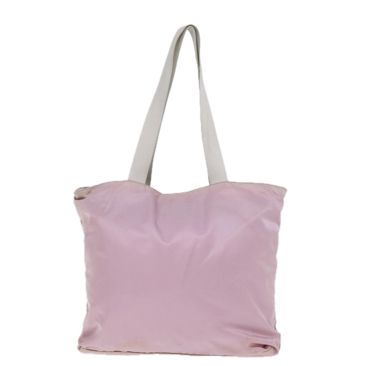 PRADA Tote Bag Nylon Pink Auth tb1095