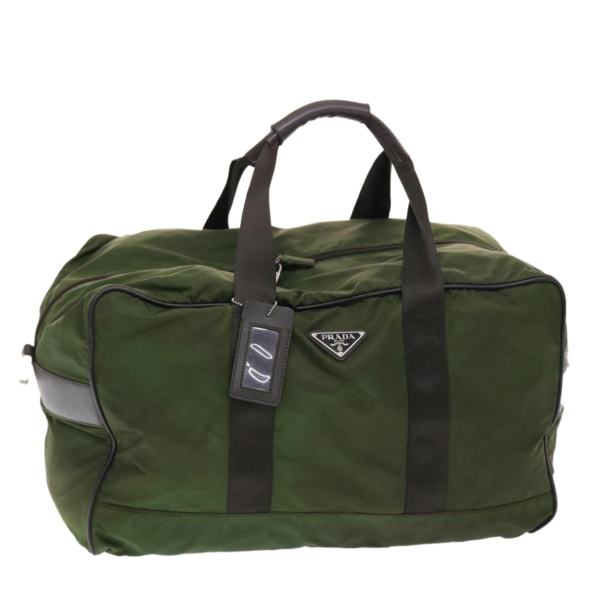 Prada Boston Bag Nylon Khaki