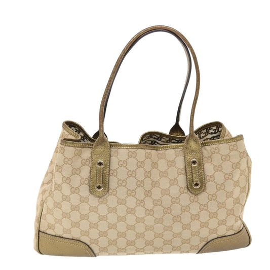 Gucci Leather Canvas Tote