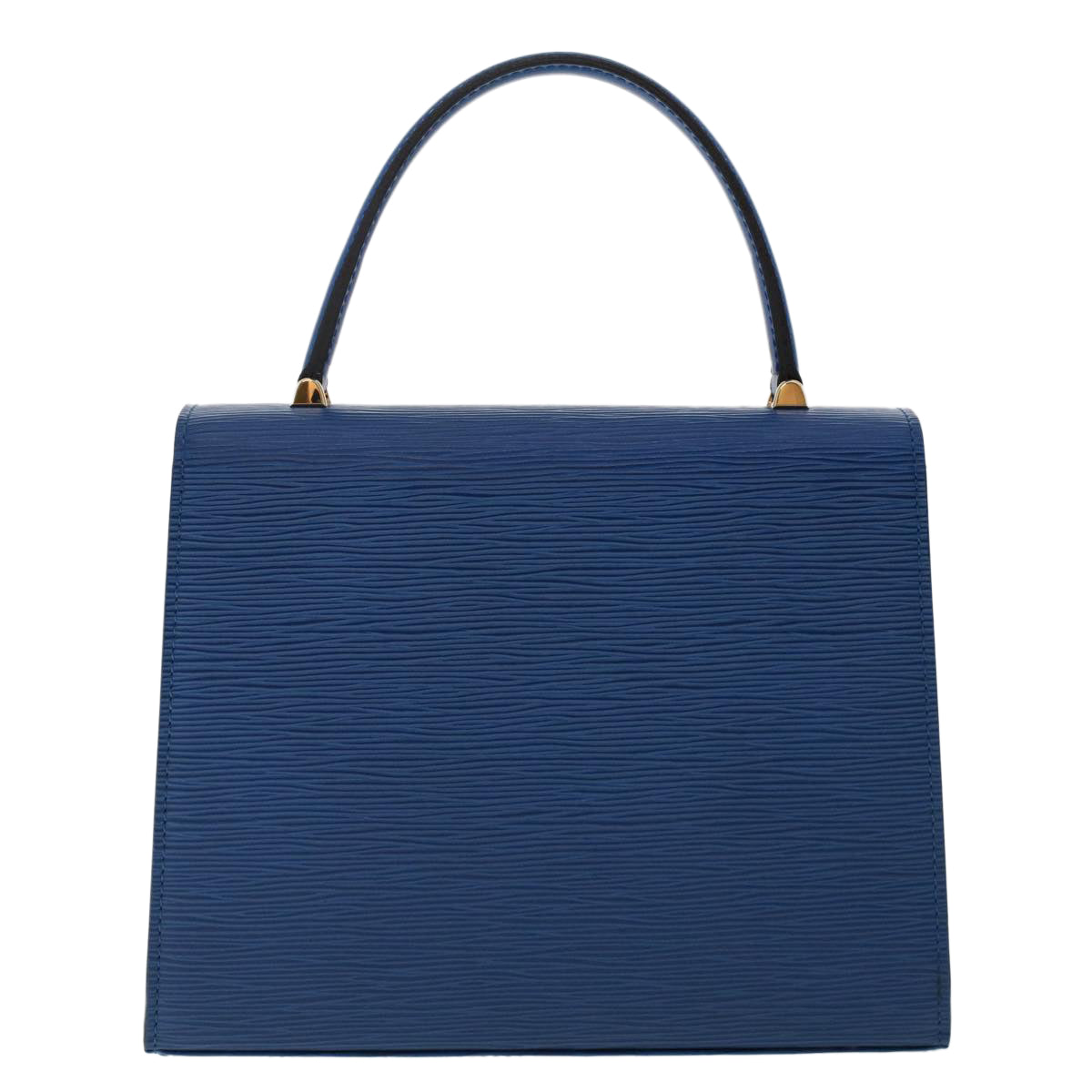 LOUIS VUITTON Epi Malesherbes Hand Bag Blue LV Auth tb794
