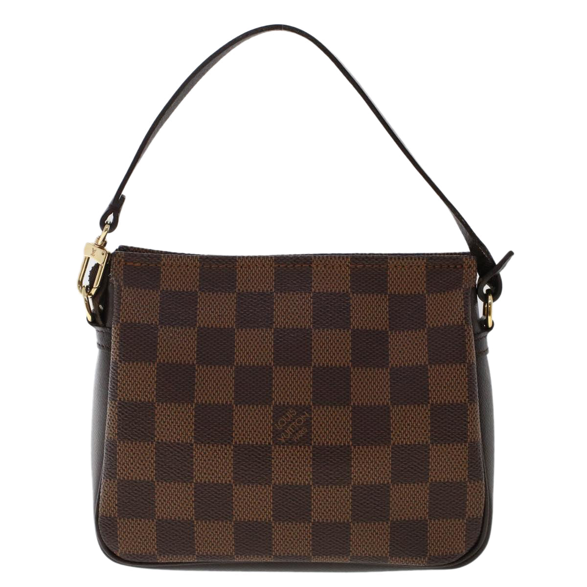 LOUIS VUITTON Damier Ebene Trousse Makeup Pouch LV Auth tb801