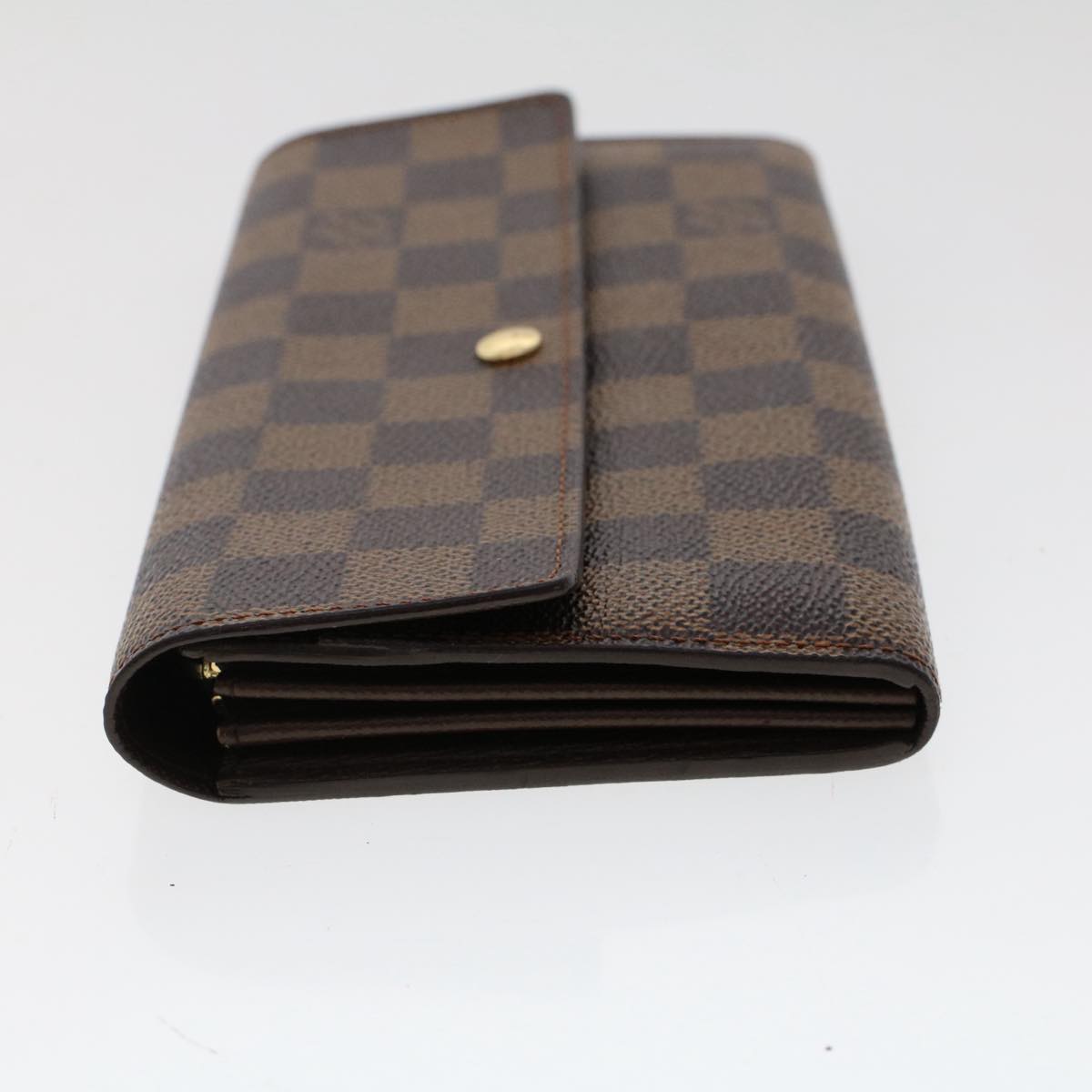 LOUIS VUITTON Damier Ebene Pochette Porte Monnaie Credit LV Auth tb814 Clutch