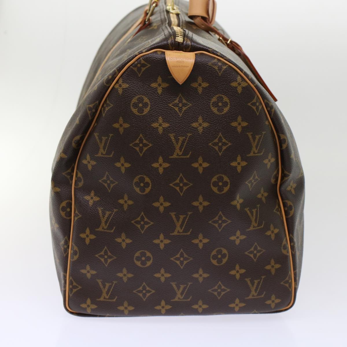 LOUIS VUITTON Monogram Keepall 55 Boston Bag LV Auth tb819