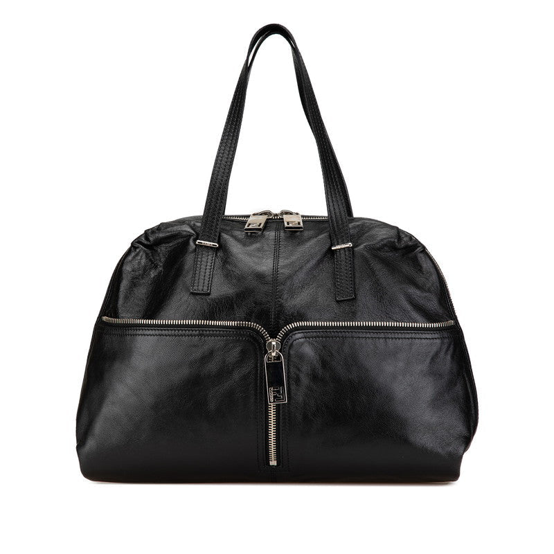 Fendi Unzipped Zucca Leather Tote Bag