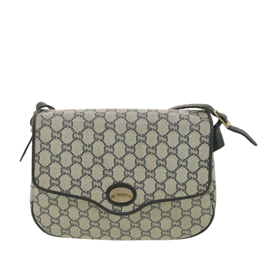 Gucci Leather Canvas Shoulder Bag
