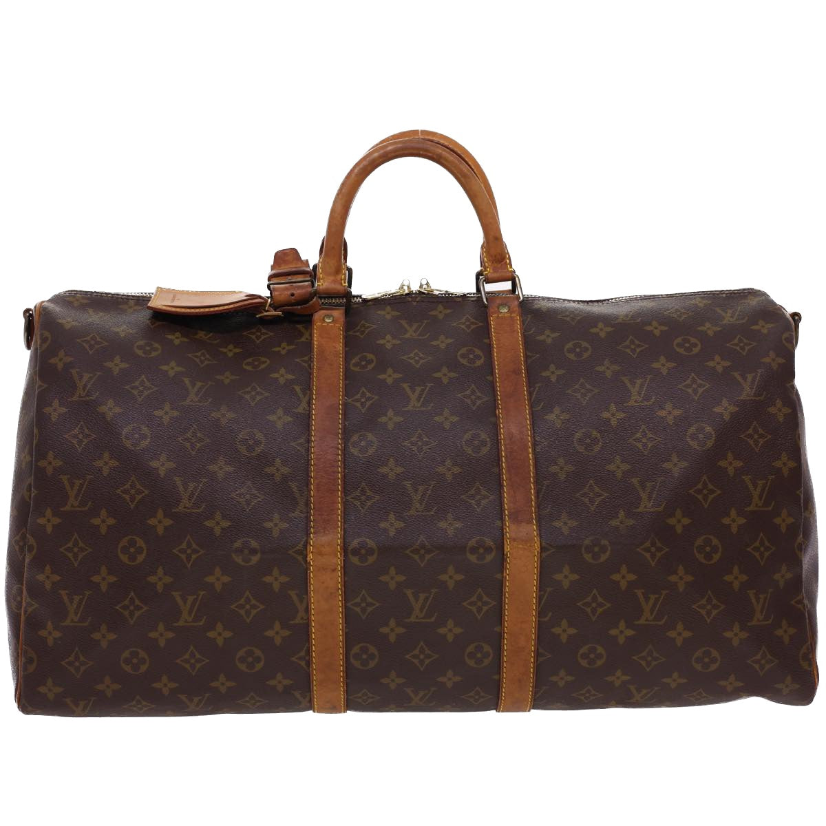 LOUIS VUITTON Monogram Keepall Bandouliere 55 Boston Bag M41414 LV th3550