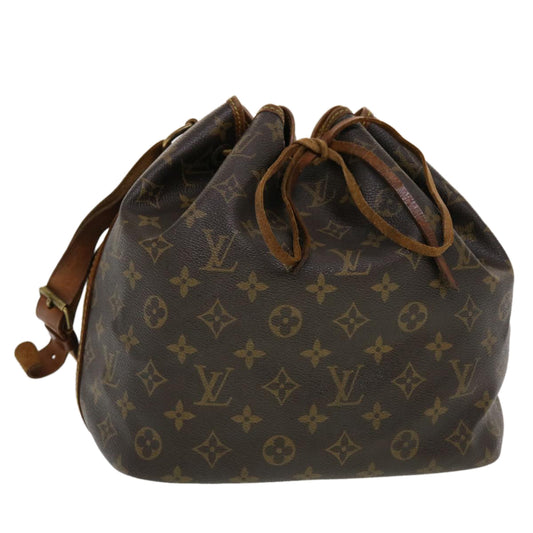 LOUIS VUITTON Monogram Petit Noe Shoulder Bag M42226 LV Auth th3703