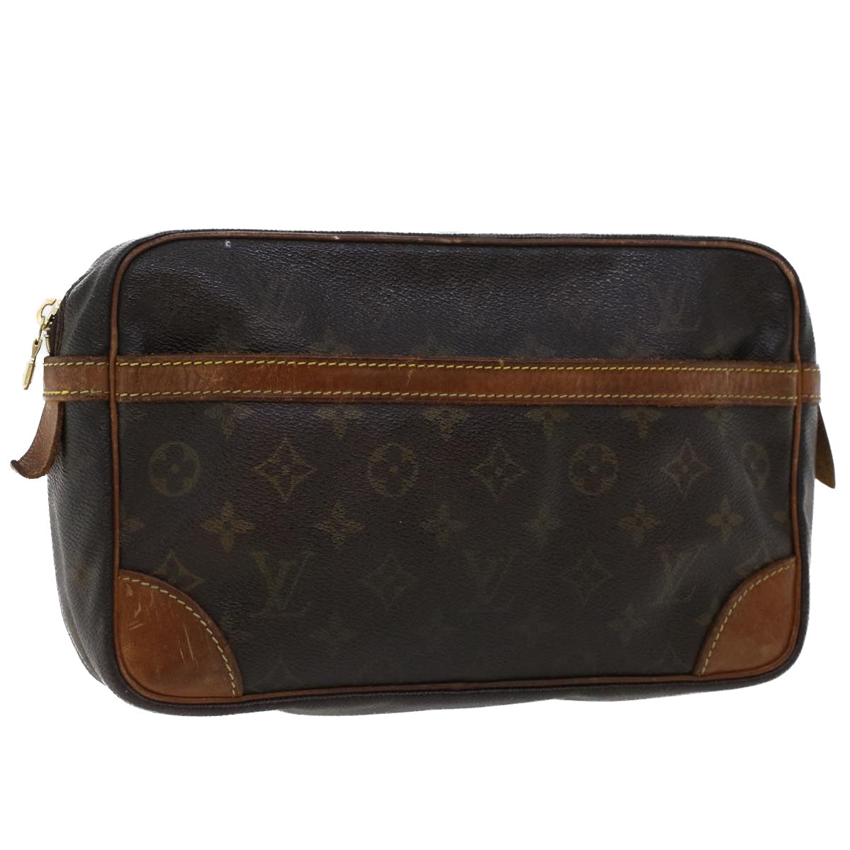 LOUIS VUITTON Monogram Compiegne 28 Clutch Bag LV th3706