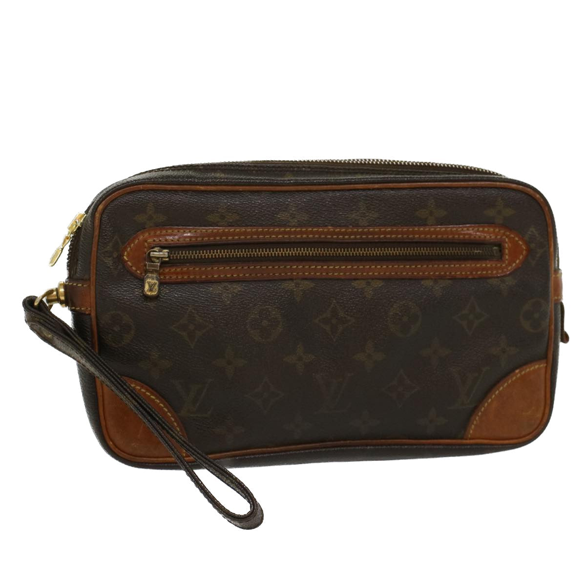 LOUIS VUITTON Monogram Marly Dragonne PM Clutch Bag M51827 LV th3808