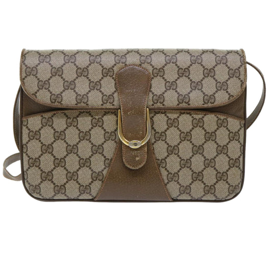 Gucci Leather Canvas Shoulder Bag