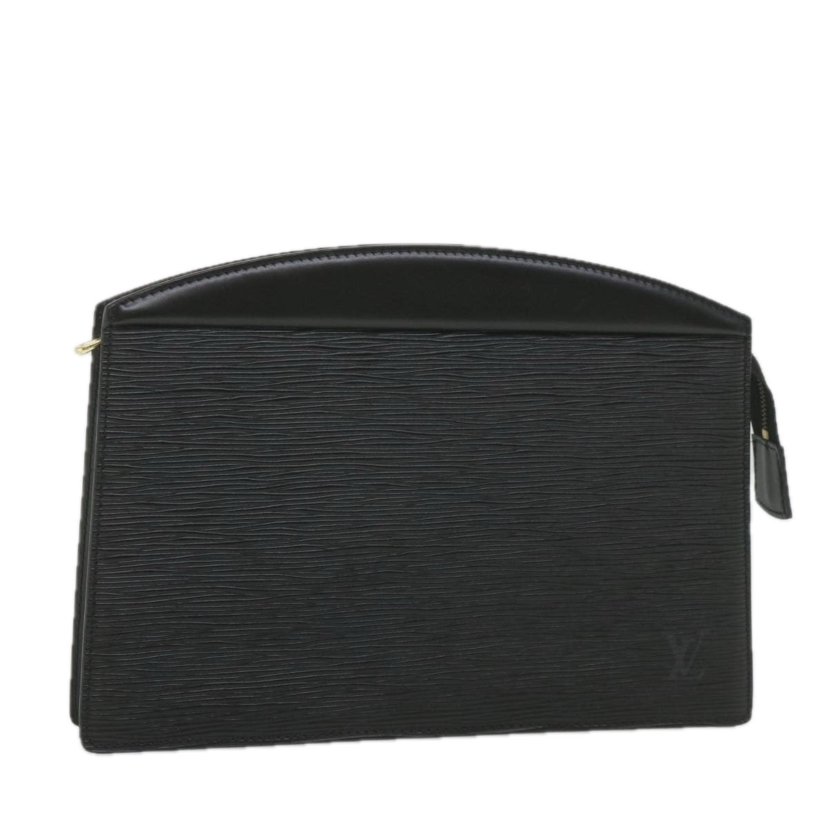 LOUIS VUITTON Epi Trousse Crete Clutch Bag Black M48402 LV Auth th4304