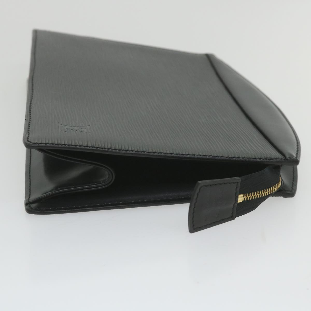 LOUIS VUITTON Epi Trousse Crete Clutch Bag Black M48402 LV Auth th4304