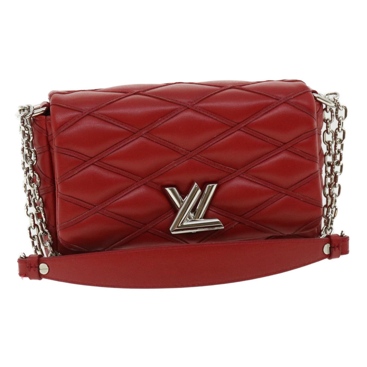 LOUIS VUITTON Martage GO-14MINI Chain Shoulder Bag Red M51000 LV 25727A