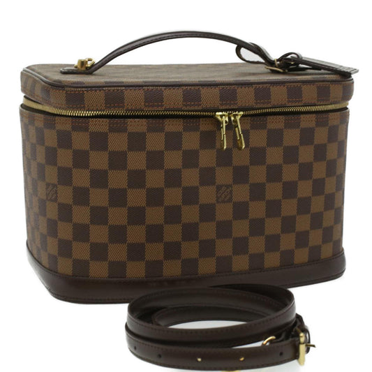 LOUIS VUITTON Damier Ebene Nice Hand Bag SPO 2way N47280 LV 32758