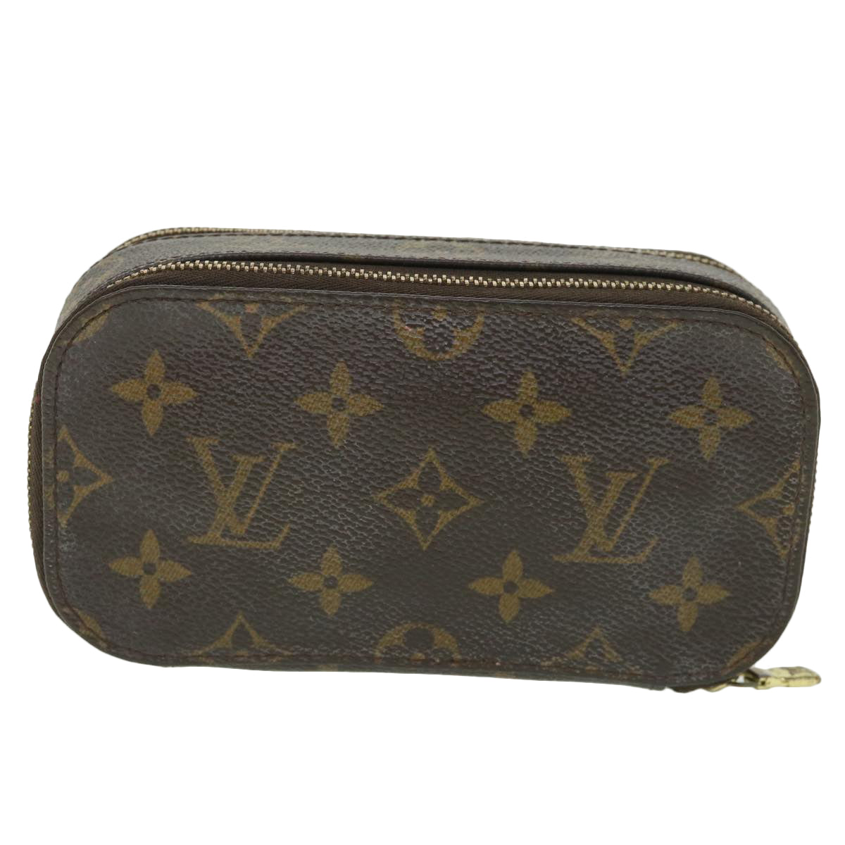 LOUIS VUITTON Monogram Trousse Brush PM Cosmetic Pouch M47510 LV Auth 55143