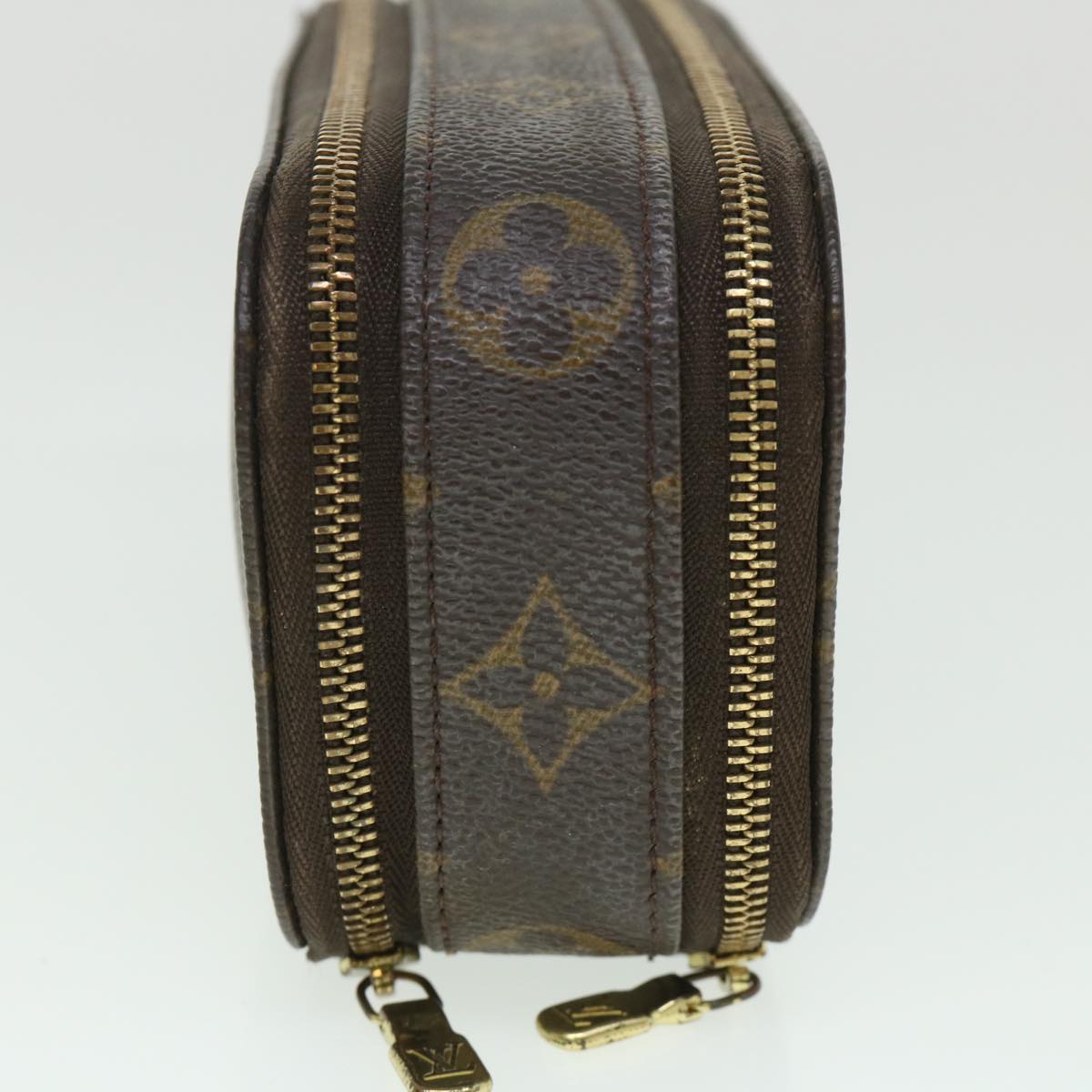 LOUIS VUITTON Monogram Trousse Brush PM Cosmetic Pouch M47510 LV Auth 55143