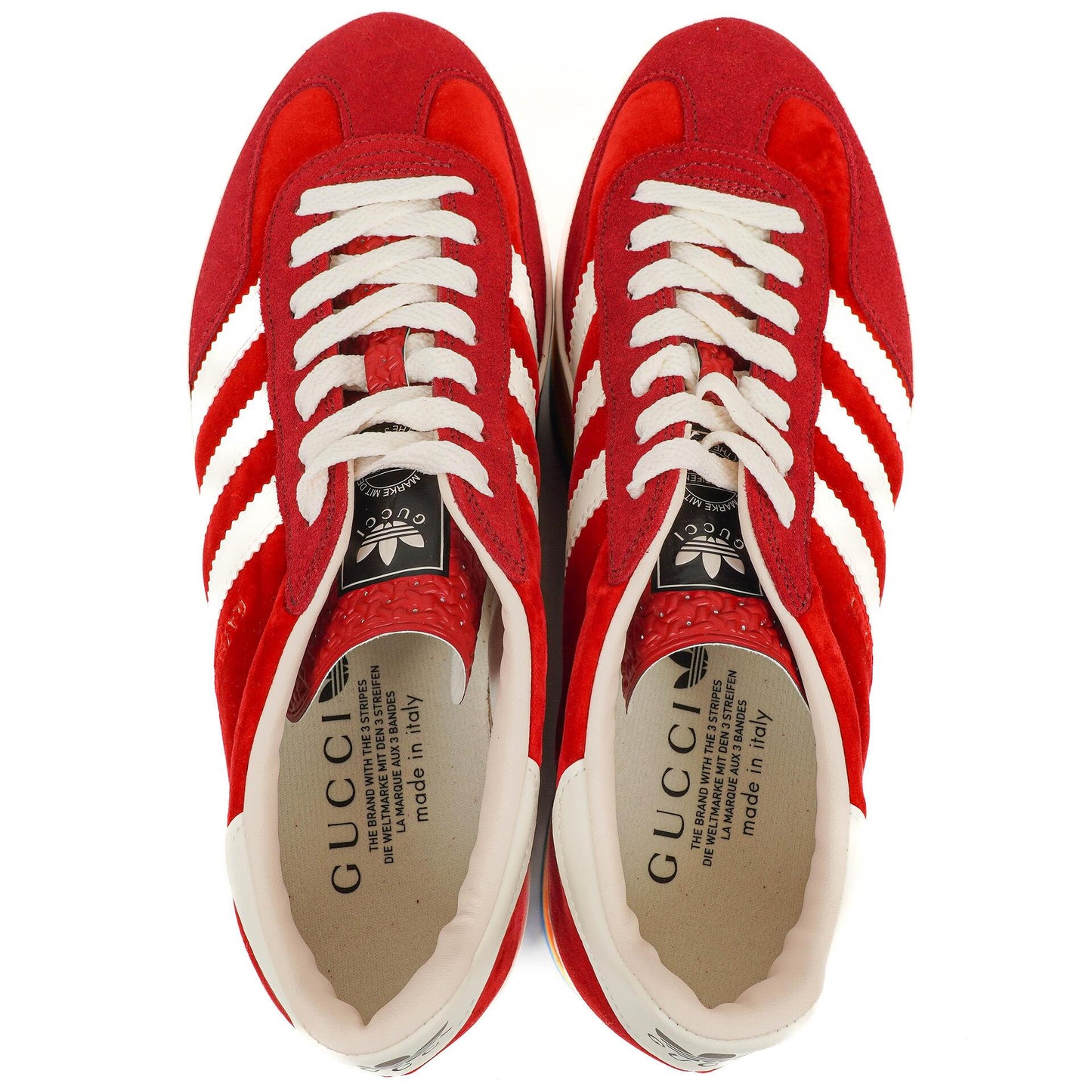 The Gucci x Adidas Gazelle Platform Red