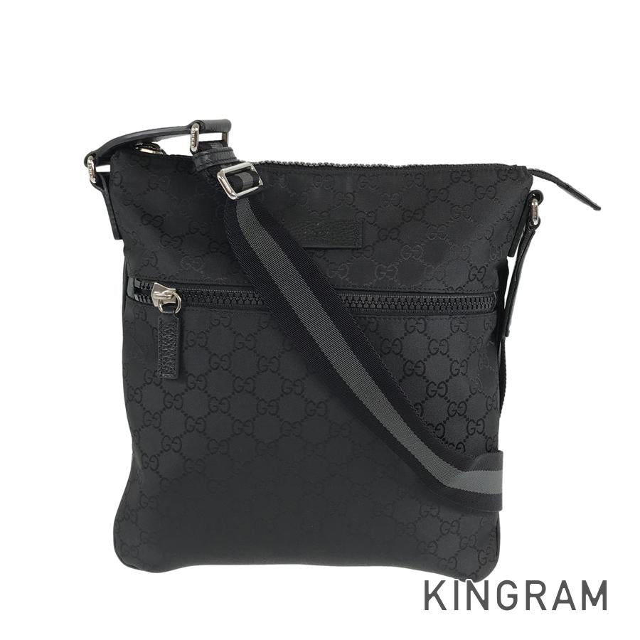 Gucci Nylon Twist Leather Shoulder Bag