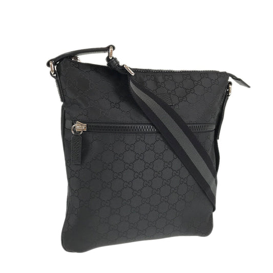 Gucci Nylon Twist Leather Shoulder Bag