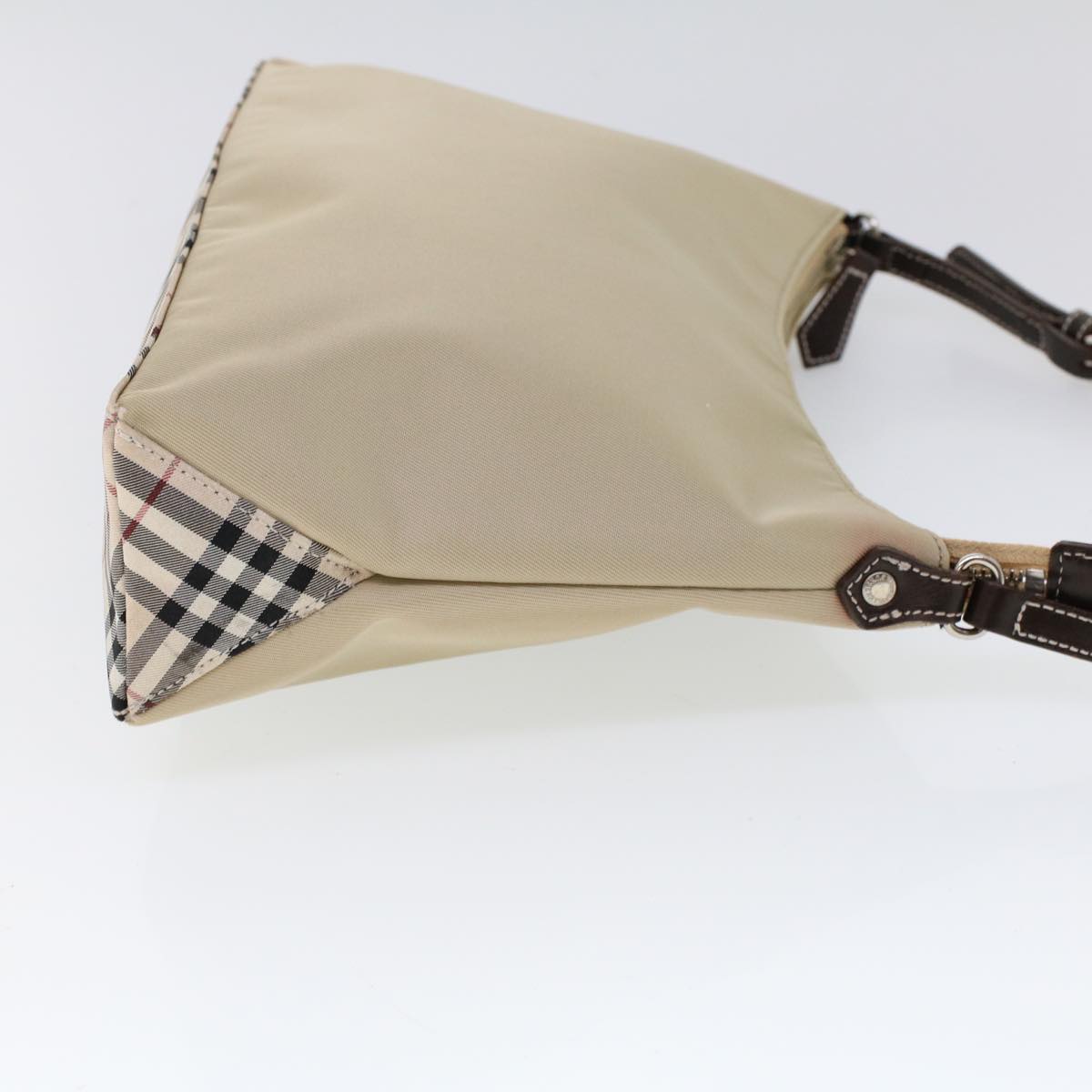 Burberry Blue Label Shoulder Bag Nylon Beige Auth ti1219