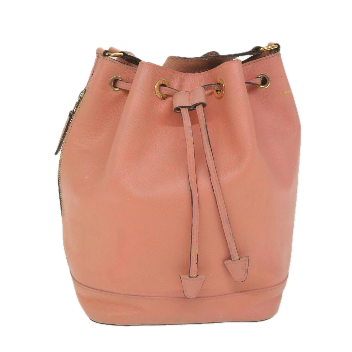 Luxury CELINE Shoulder Bag Leather Beige ti1364