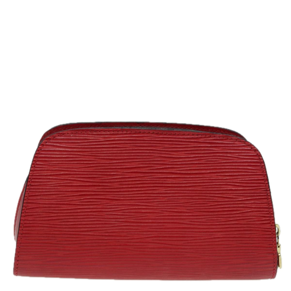LOUIS VUITTON Epi Dauphine PM Pouch Castilian Red LV Auth ti1951