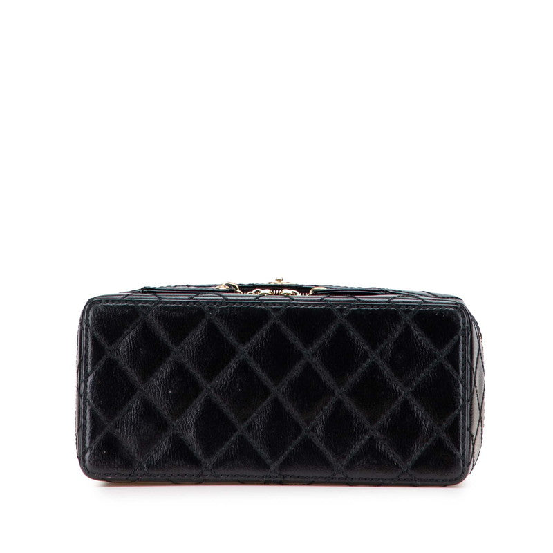 Chanel Matelasse Coco Chain Leather Vanity Bag