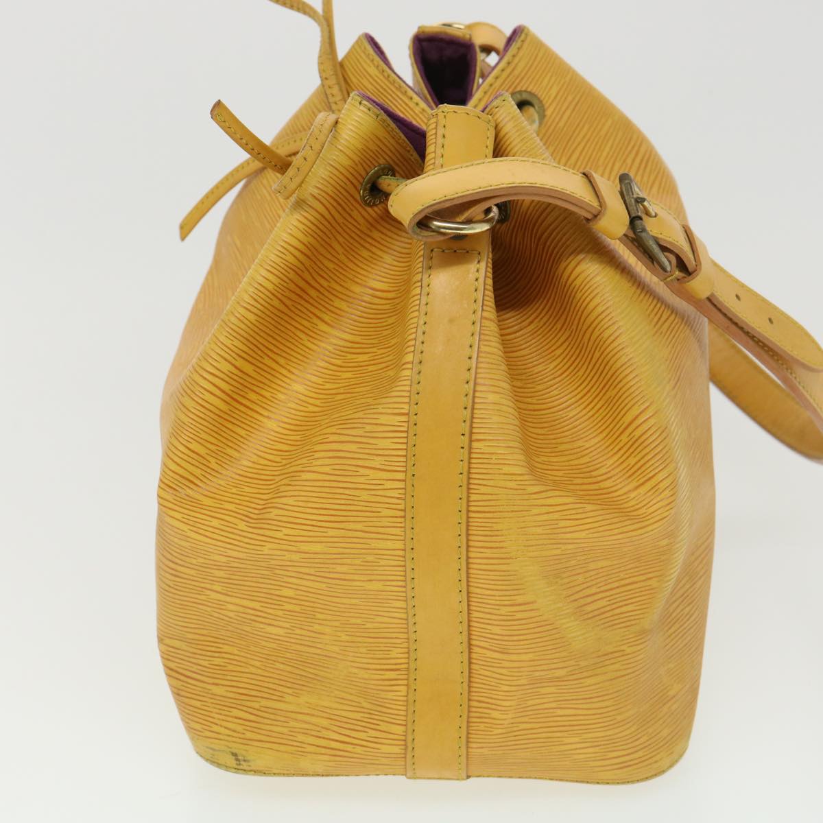LOUIS VUITTON Epi Petit Noe Shoulder Bag Tassili Yellow M44109 LV ti982