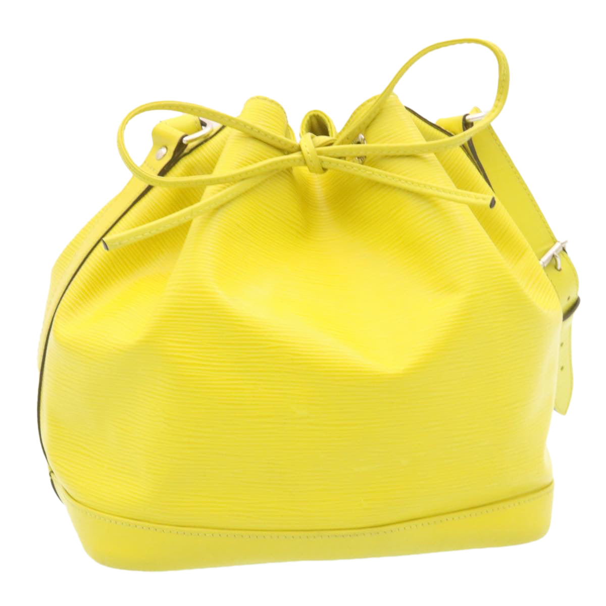 LOUIS VUITTON Epi Petit Noe Shoulder Bag Yellow Pistache M40969 LV Auth tp041