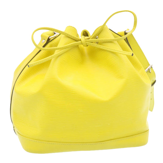 LOUIS VUITTON Epi Petit Noe Shoulder Bag Yellow Pistache M40969 LV Auth tp041