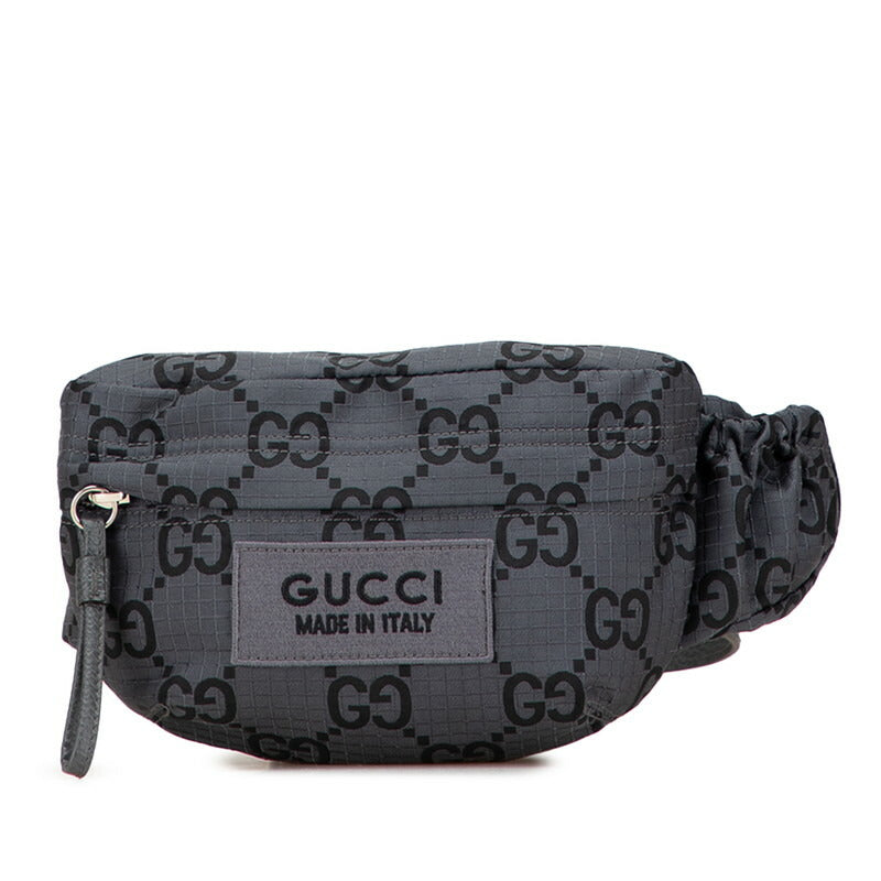 Gucci GG Nylon Leather Waist Bag