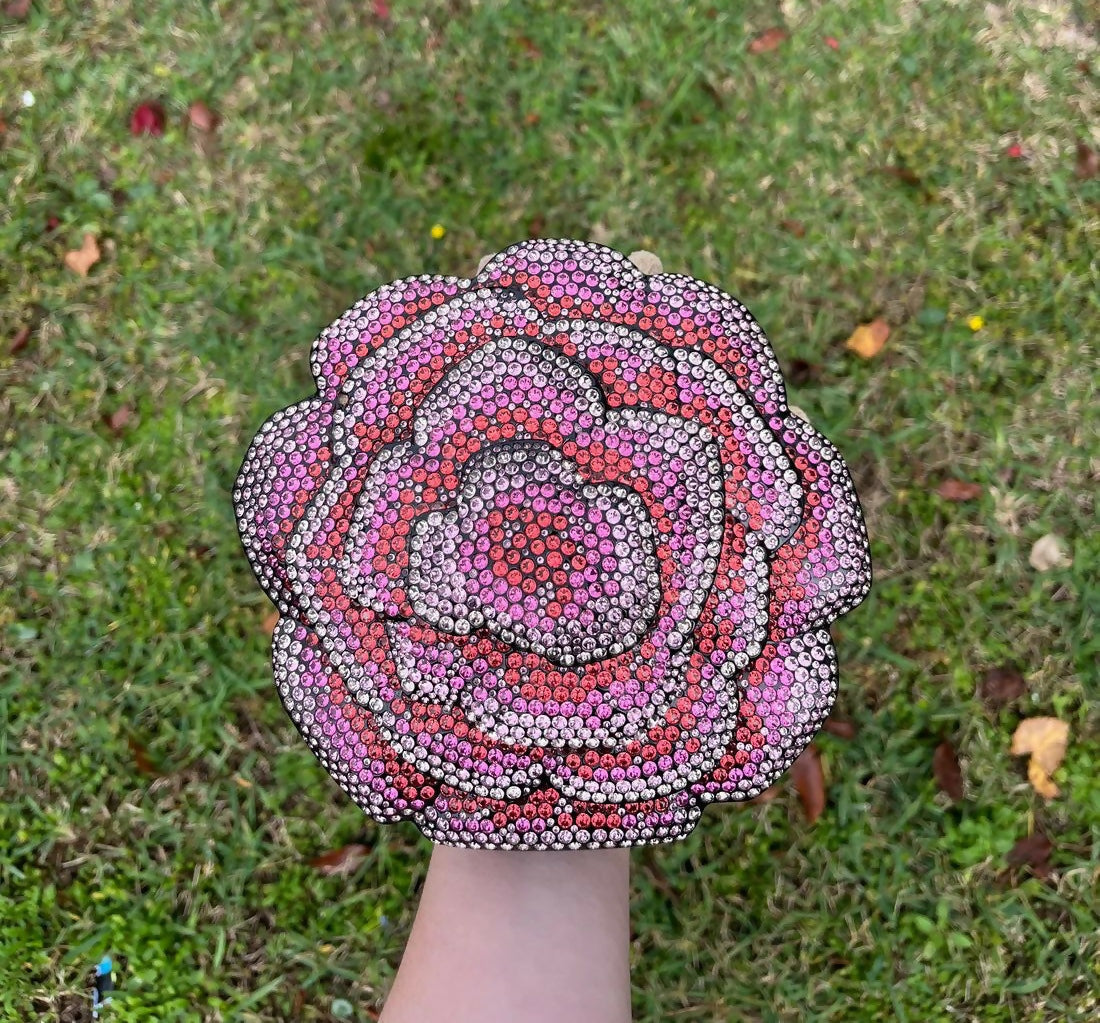 Chanel 2018 Strass Camelia Evening Clutch MinaudiÃ¨re