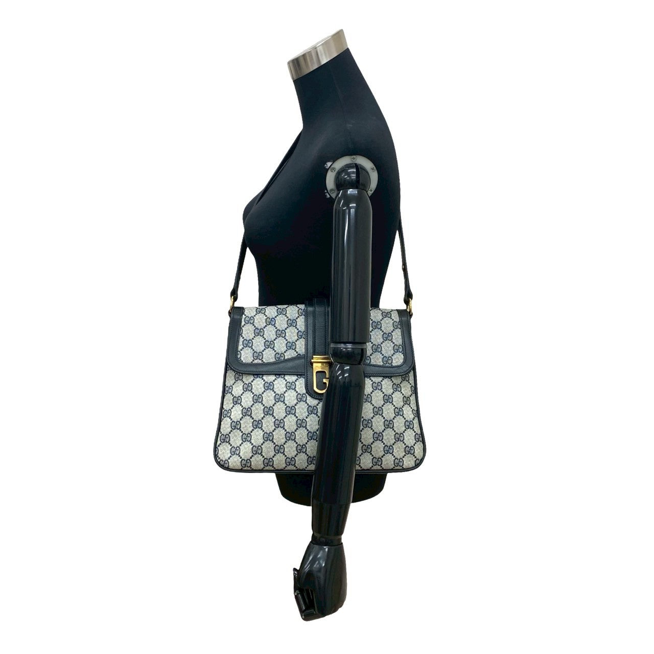 Gucci GG Logo Leather Shoulder Bag